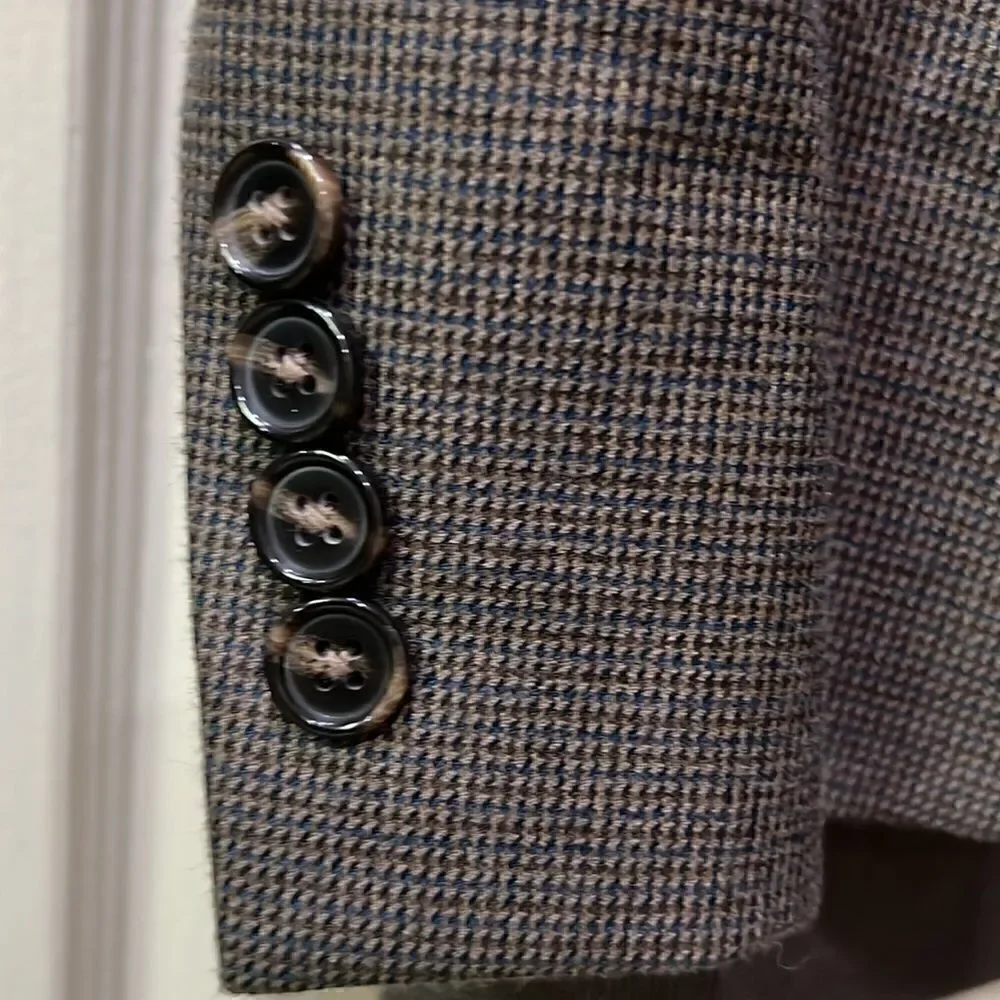 Lauren Ralph Lauren Men’s Brown & Blue Sports Coat Blazer Jacket